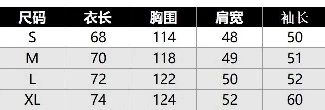 -Size chart-Model number G66 P180
